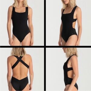 Black One-Piece Swimsuit